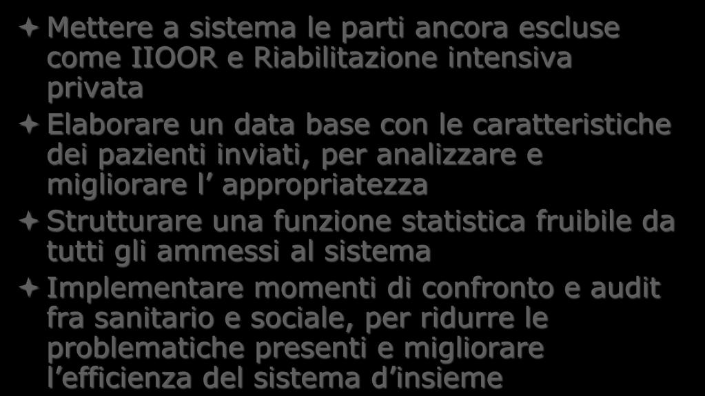 appropriatezza Strutturare una funzione statistica