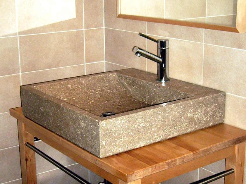 Cubo lavello bagno dimensioni cm 50x50x10h disponibile su misura pietra bianca/gialla/grigia prezzo di listino 480,00 iva esclusa