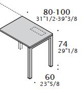 ACCESSORI Dattilo per scrivania. Piano dattilo. Base a 3 cassetti.