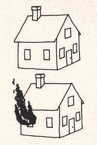 Altre prove a favore della selezione tardiva - il neglect Halligan e Marschall, 1988 In quale casa preferiresti vivere? Es.
