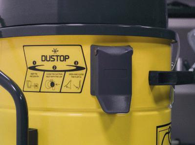 Dustop Dustop Nuovo sistema di pulizia del filtro Il Sistema di pulizia del filtro DUSTOP è stato introdotto da Mastervac al fine di fornire un sistema di pulizia dei filtri per efficienza e