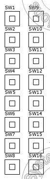 Appendice Pin relativi agli switch on/off, ai display e ai led della basetta e assegnazioni suggerite.