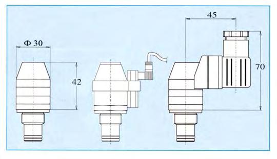 filettatura M 20x 1,5 ( mod. OMTI ) e 1/2" BSP ( mod. VDI ) - con contatti ad ampolla "Reed" ( mod.