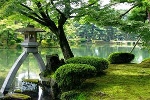 splendido giardino Kenroku-en.