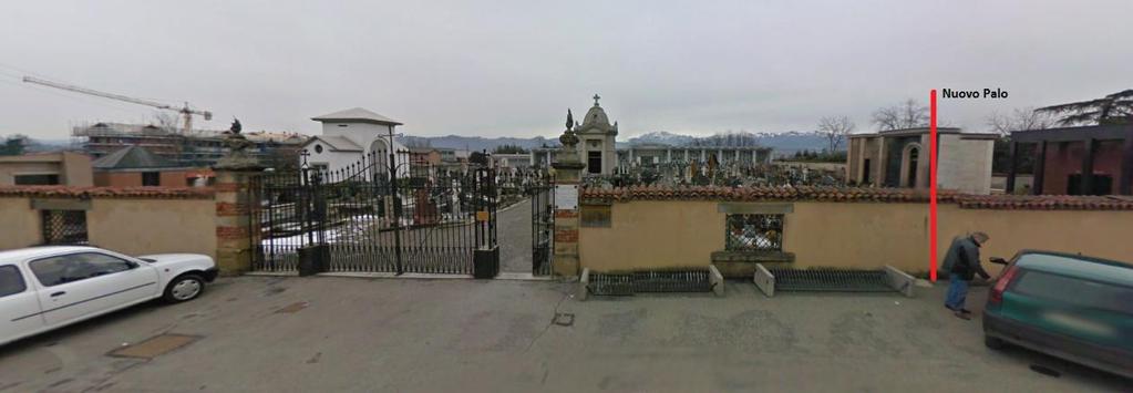 A7: Cimitero, via Osnago 29, Lomagna Presso piazzale di fronte al cimitero dovrà essere installata un postazione con un angolo di ripresa di 270 a controllo del parcheggio e