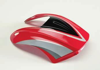 Personalized full face fibre helmet with exclusive design close to the classic F red fairing's style.