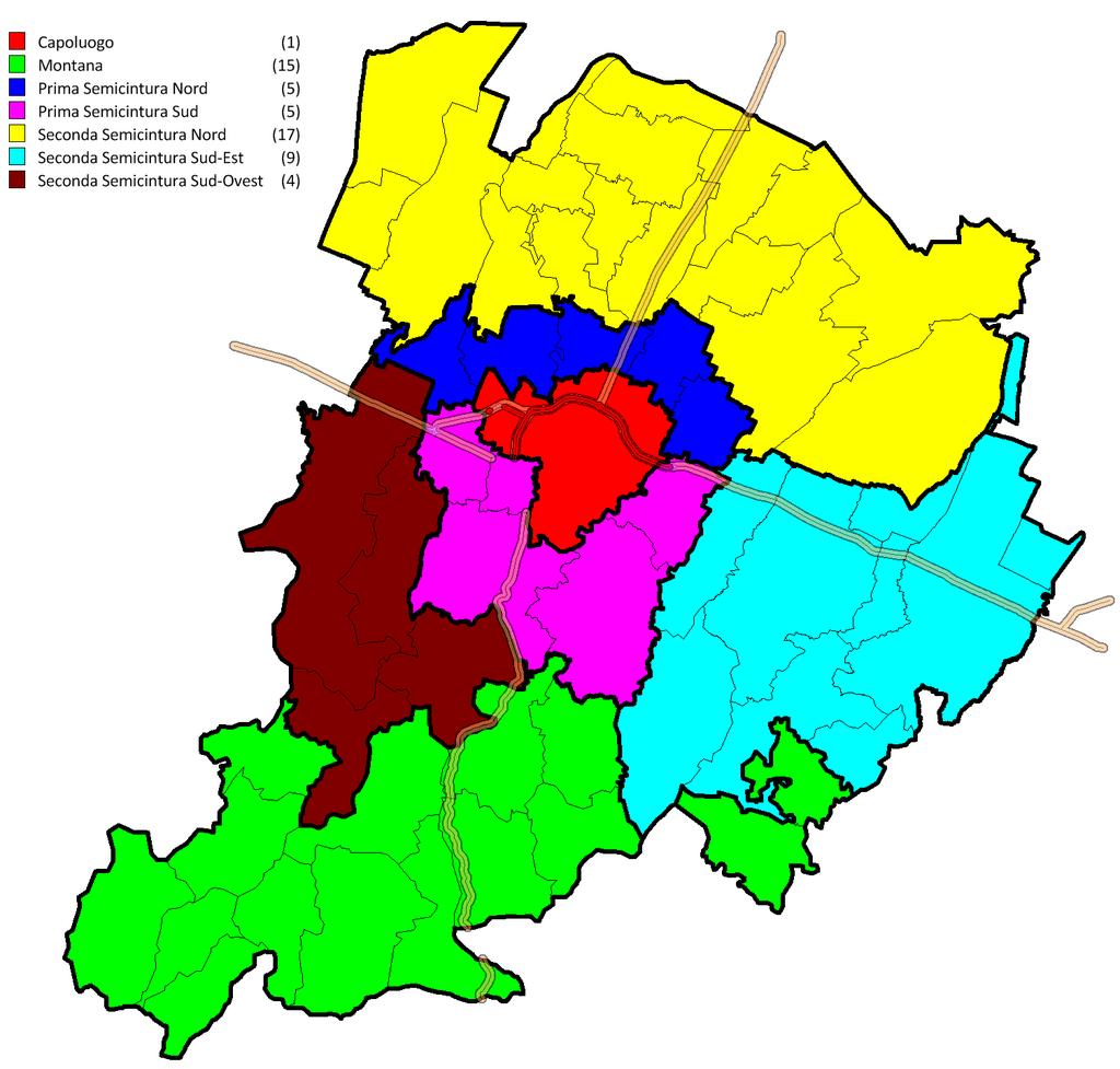 3 Mercato provinciale In questa seconda sezione viene analizzato l intero territorio della provincia di, costituito da 56 Comuni suddivisi in 7 macroaree con caratteristiche territoriali simili