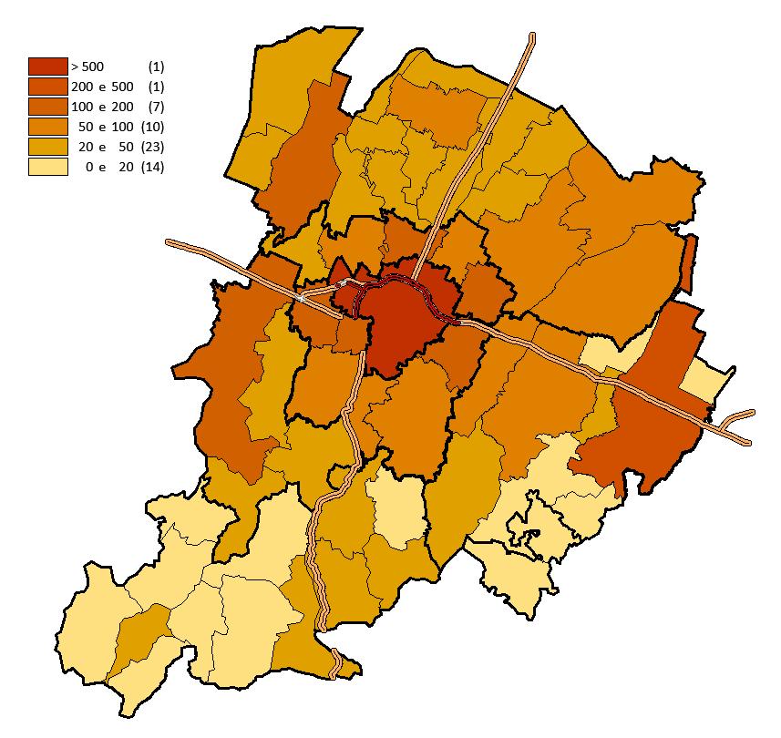 quotazioni medie provinciali relative allo stesso periodo ed i dati IMI (rapporto percentuale tra e stock di unità