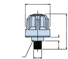 ccessori per serbatoi Sfiati aria con attacco filettato Sfiati aria filettati compatti - Specifiche tecniche Opzione 2 G 1 /4, G 3 /8, R 1 /2 e R 3 /4 (Ø4) Struttura: G 1 /4, G 3 /8, R 1 /2 e R 3 /4