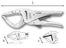 lmier d cciio imbutit - Esecuzione nichelt 80 28 U034000 5 20,00 250 42 U0340002 5 2,20 300 65 U0340003 36,0 35 B Pinz regolbile utobloccnte cremglier con gnsce lunghe - Gnsce  0 50 U035050 62,50 33