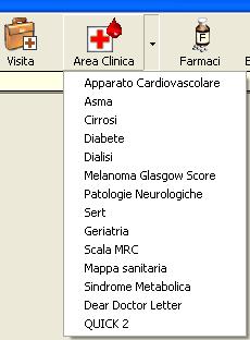 Come lavorare con i Quick nella Cartella Clinica Perseo paziente prova Scegliere il paziente e da Menù a