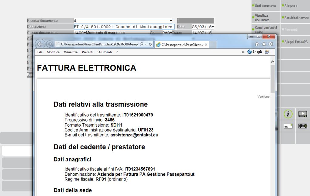 Impossibile recapito: il Sistema di Interscambio non riesce a contattare il destinatario per l inoltro del documento.