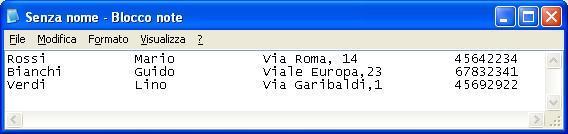 Tabella Evoluzione storica dei database La gestione tradizionale degli archivi digitale si basa sull utilizzo dei file (come quelli creati con Notepad).