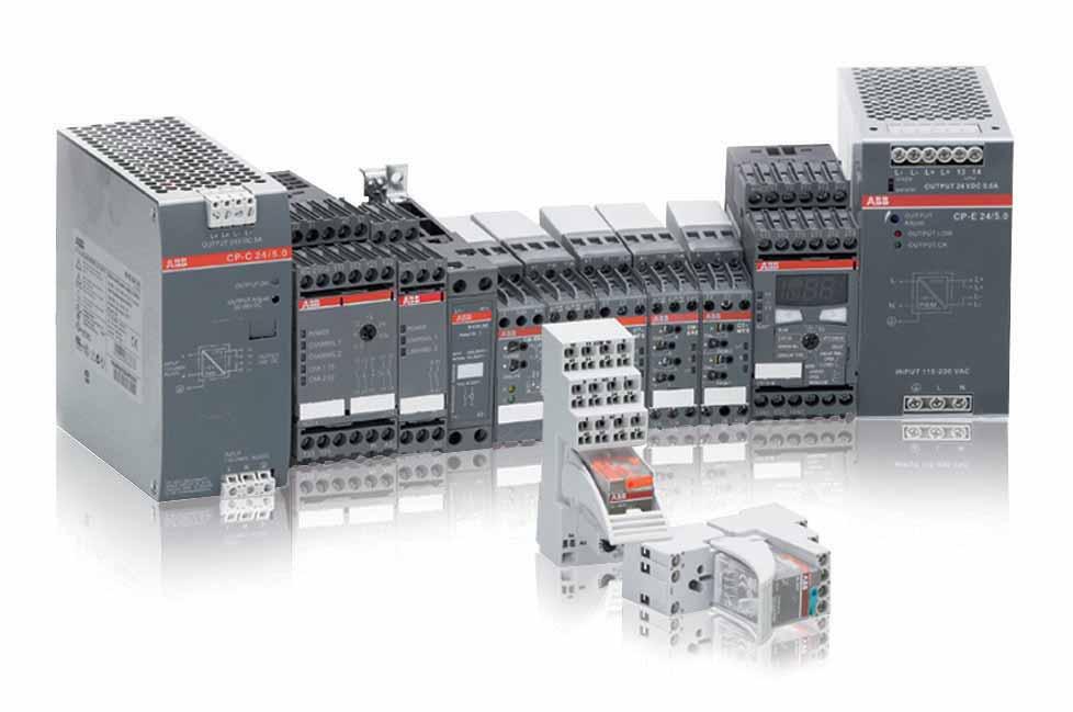 Apparecchi di automazione Elettronica di comando e di controllo e alimentatori Per il controllo delle reti trifase, ABB ha creato la gamma completa di relè di controllo serie CM, che sono in grado,