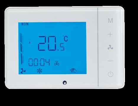 CRONOTERMOSTATO AMBIENTE E PER FAN COIL CON SONDA SMART- ICE E SMART- ICE PLUS "SMART-ICE" E "SMART-ICE PLUS" ALIMENTAZIONE: 230 V - 50 Hz DISPLAY LCD TOUCHSCREEN RETROILLUMINATO FISSAGGIO A PARETE O