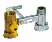 M3/4, F3/4 3/4 3/4 110 26000310 MENSOLA CON VALVOLA PER CONTATORI GAS F1 1/4, M1, F1