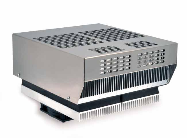General description Descrizione generale Thermoelectric cooling units a.c. version Unità termoelettriche in c.a. The a.c. thermoelectric cooling units is an effective solution for the conditioning of small enclosures or electronic equipments.