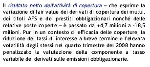 L attività di copertura - L informativa