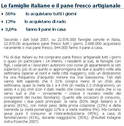PRODUZIONE E CONSUMI PRO-CAPITE DI PANE http://www.confcommercio.ar.