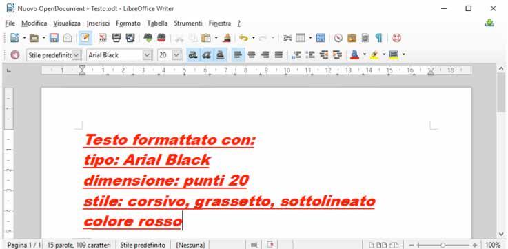 Formattazione: il testo Formattare un testo significa che puoi modificare elementi come il carattere, il paragrafo, la pagina, al fine di creare una struttura a tutto il testo scritto.