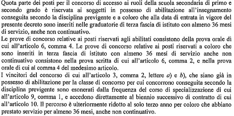 Articolo 17 Agevolazioni nel transitorio Sergio