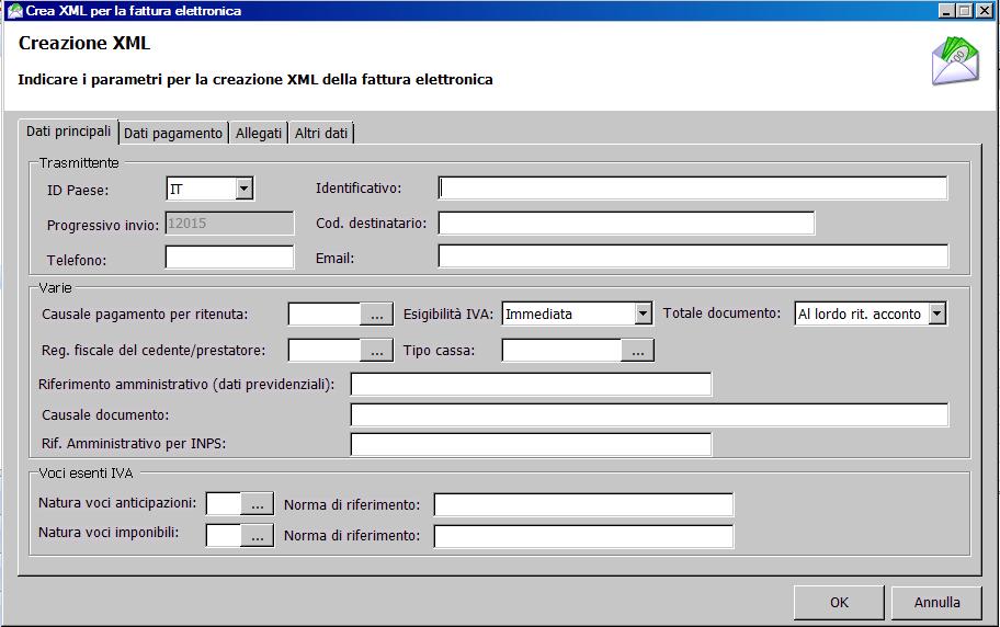 CREAZIONE DELLA FATTURA ELETTRONICA All interno del modulo Parcelle emettere la fattura come di consueto.