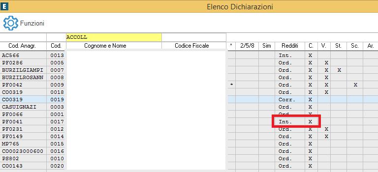 E' necessario evidenziare nella sezione "Firma della dichiarazione" e nella sezione "Tipo dichiarazione" quali