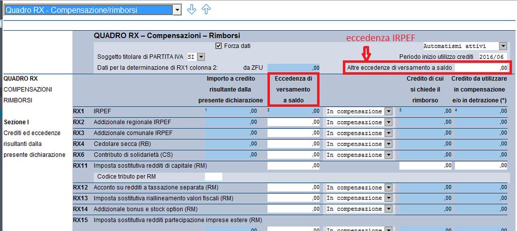 In caso di dichiarazione integrativa a favore, se si vuole ricalcolare il secondo acconto al netto di