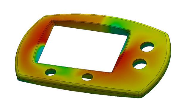 e i professionisti della produzione possono sfruttare il software di simulazione del riempimento degli stampi SOLIDWORKS Plastics per ottimizzare la