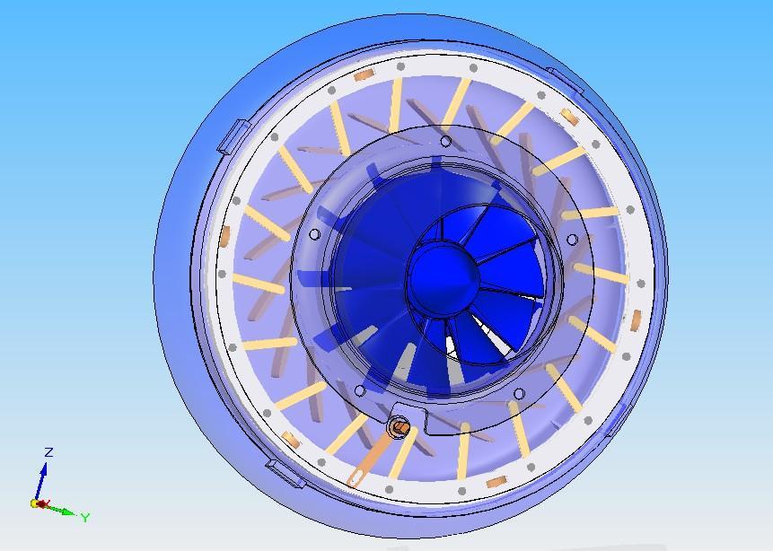 Modellazione CAD dello statore a