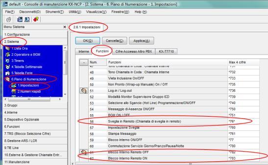 NOTA: Non modificare gli altri parametri anzi controllare che siano impostati come da figura. Configurazione Avanzata: Vengono riportati i passaggi al solo scopo di controllo.