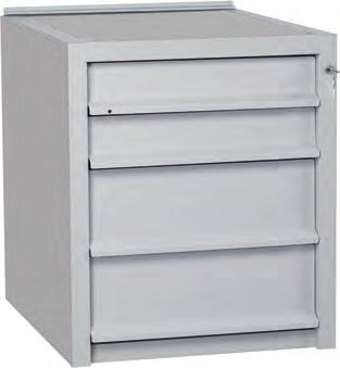 Misura esterna: mm 515x630x220 h Misura interna: mm 480x570x160 h COD. Vendita: BC BANCHI CASSETTIERA BANCO 3 C.