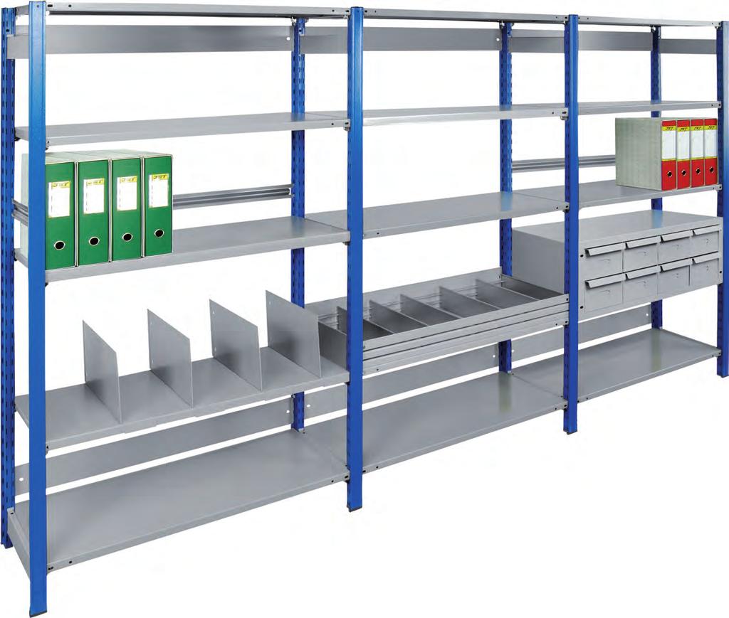 PRATICA, ROBUSTA E VELOCE NEL MONTAGGIO SCAFFALATURA Nato da un esperienza trentennale nel settore, lo scaffale a GANCIO B 2000, rappresenta un prodotto innovativo e versatile.