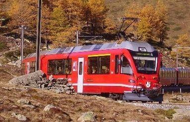 1 - Trenino rosso Bernina FD standard Treno Tirano St.Moritz e pomeriggio a St.