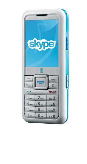 3 Skypephone CHE COS È? 3 Skypephone è il primo videofonino UMTS con accesso semplice ed immediato al mondo di Skype e al meglio del web semplicemente premendo il tasto Internet 1.