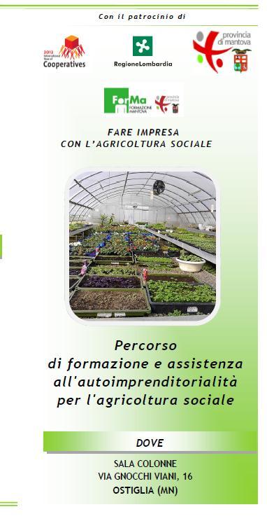 Formazione e assistenza tecnica per lo start up