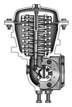 230 lbf in PDTC Capacità termiche Standard: da -45 a 80 C (da -50 a 176 F) Opzionale: da -45 a 100 C (da -50 a 212 F) o da -60 a 80 C (da -76 a 176 F) Accessori Attuatore a pistone pneumatico a