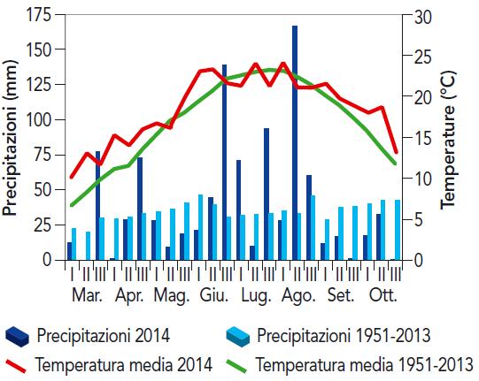 2014 vs 2015 Andamento della