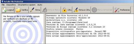 b azioni : firma digitale+cifratura+masterizzazione progressivo cciaa codice fiscale numero rea denominazione indirizzo citta