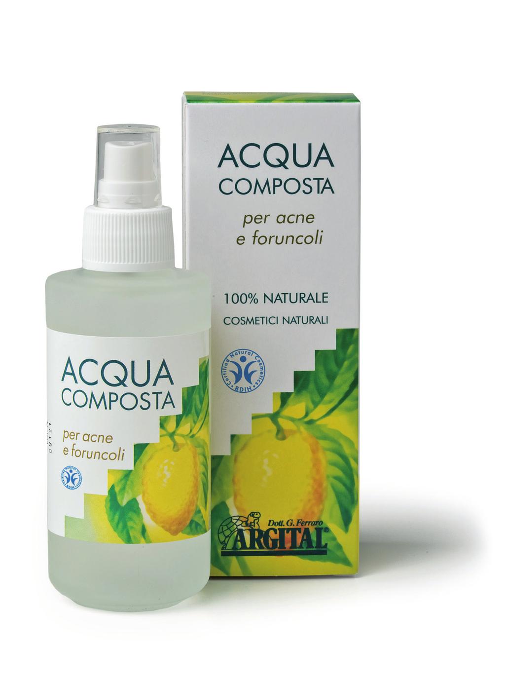 Acqua composta Con puro olio essenziale di Cedro dell Atlantico Per acne e foruncoli Per il viso 100% naturale L Acqua composta, grazie ai puri oli essenziali di cedro dell Atlantico, Lavanda e