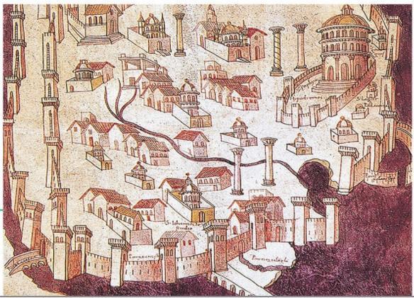 L impero d Oriente sopravvive L impero d Oriente è anche detto impero bizantino ; il termine deriva da Bisanzio, antico nome della capitale imperiale Costantinopoli Il termine bizantino non venne mai