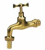 Rubinetto curvo lucido con portagomma ose bibcock, polished brass lave curva con portagoma brillante 484 Code Version Size () Smooth 1 M Pack