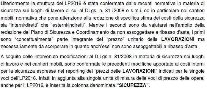 RIFERIMENTO A LISTINI / LISTINI PREZZI UFFICIALI DELLA ZONA Alcuni