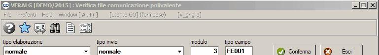 1.4 VERIFICA DICHIARAZIONE POLIVALENTE Il programma "VERALG - Verifica file spesometro" consente di verificare gli errori segnalati dal programma Entratel dell'agenzia delle entrate per la