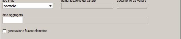 utilizzare per l'invio telematico.