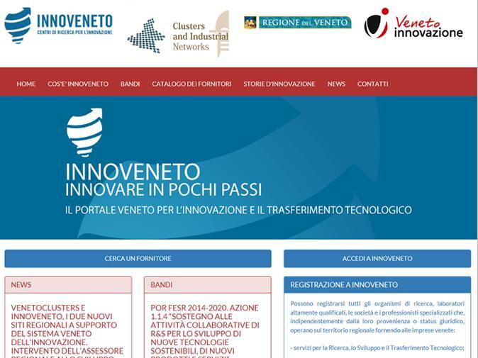 Registrazione fornitore Accedere a: www.innoveneto.