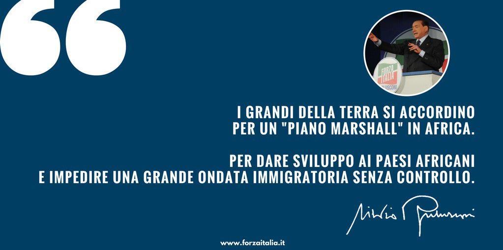 10 L'ideale sarebbe un grande Piano Marshall per l'africa.