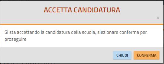 una scuola Se invece vuoi rifiutare, seleziona il tasto