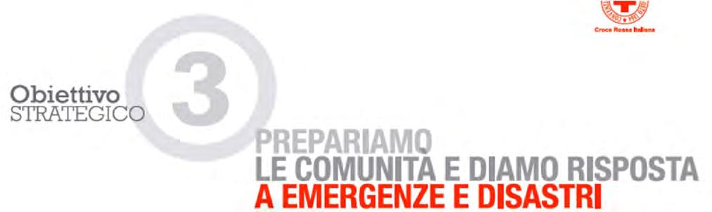 La Croce Rossa Italiana si adopera per garantire un efficace e tempestiva risposta alle emergenze nazionali ed internazionali, attraverso la formazione delle comunità e lo sviluppo di un meccanismo