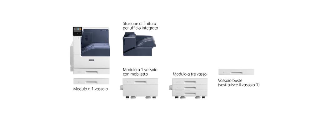 ppm Velocità fronte/retro A4 / 210 x 297 mm A3 / 297 x 420 mm NA Fino a 35 ppm (pagine al minuto) alimentazione lato lungo (LEF) Fino a 13 ppm Carico di lavoro mensile 1 Fino a 153.